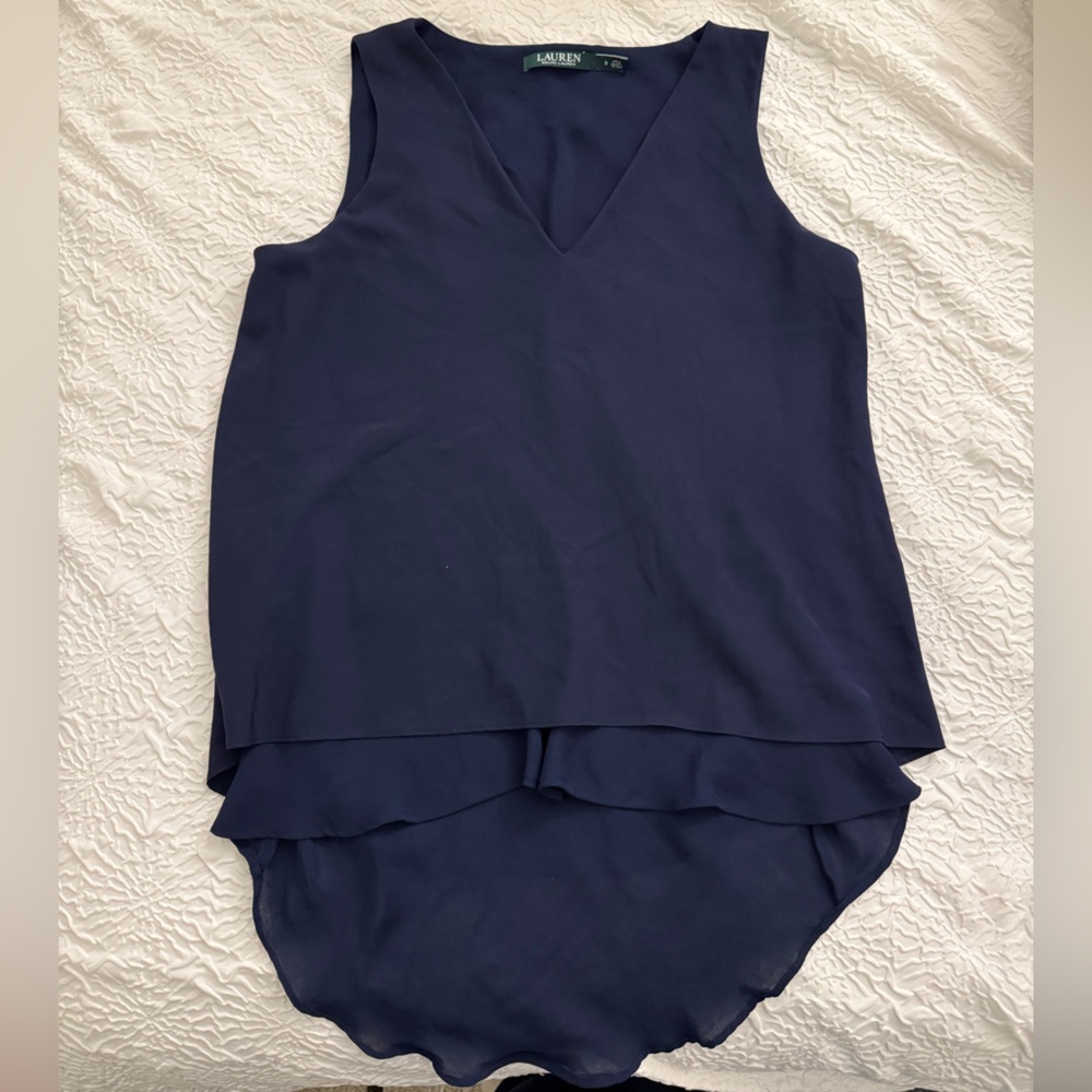 Ralph Lauren Blue Sleeveless Top
